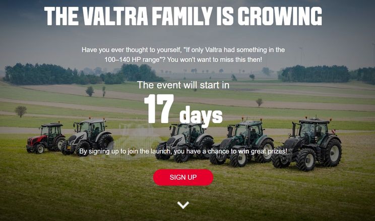 Valtra представить нові трактори потужністю від 100 до 140 к.с.