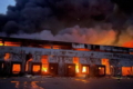 Через обстріли й пожежу на складі під Києвом знищено продукцію МХП