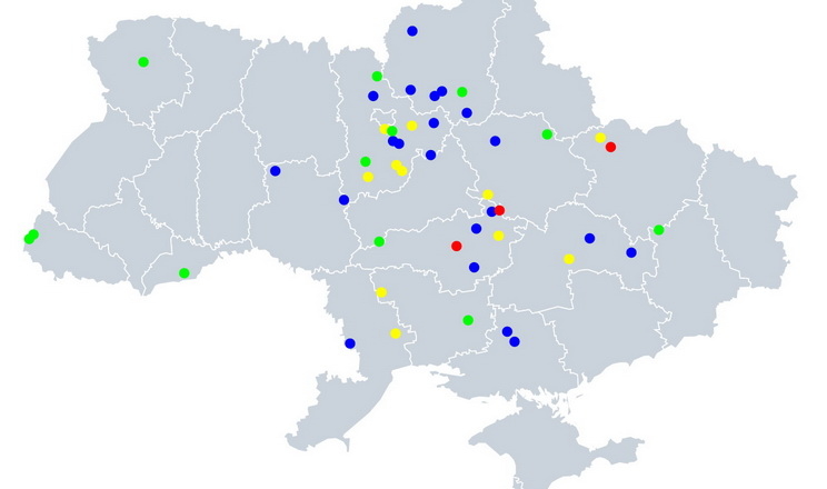 Створено нову інтерактивну карту випадків АЧС в Україні