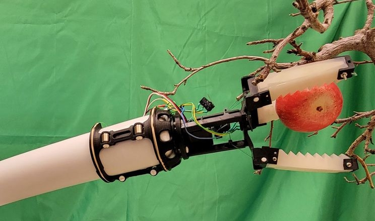 У США розробили роботизований захват для збору яблук