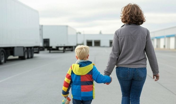 На водійок вантажівок та автобусів можна навчатися поруч зі своїми дітьми