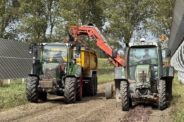 У Нідерландах зібрали перші буряки на сонячному парку