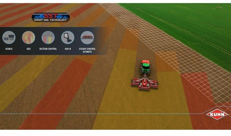 Kuhn оснастив дискову борону Optimer системою Isobus