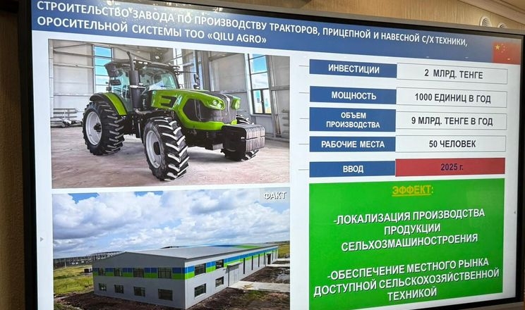 Китайці відкриють тракторозбиральний завод у на півночі Казахстану