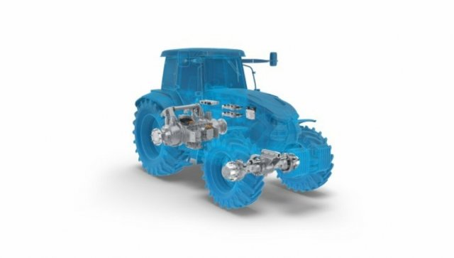 ZF презентував електричний привід для тракторів