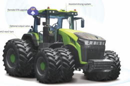 Китайці показали гібридний трактор з автопілотом 