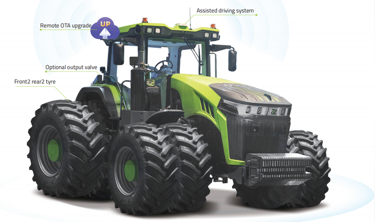 Китайці показали гібридний трактор з автопілотом 