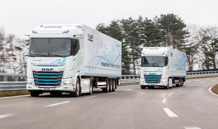 DAF випустив електричні вантажівки з запасом ходу понад 500 км