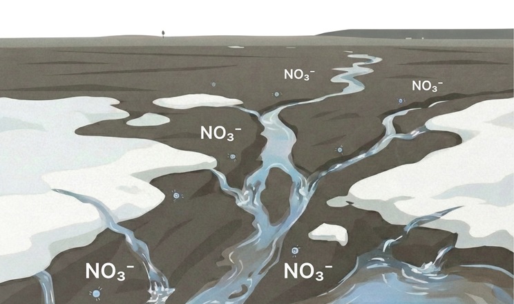 Рання відлига на полях – це період пікового забруднення річок нітратами