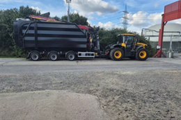 Metsjö представила низькопрофільний причіп для перевезення високих контейнерів