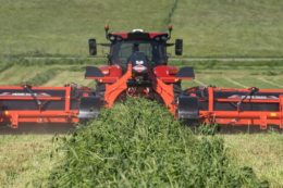 Стрічковий валкоутворювач KUHN MERGE MAXX 952 зменшує вміст землі у кормах