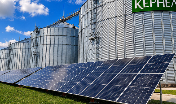 Kernel встановлює сонячні електростанції на елеваторах