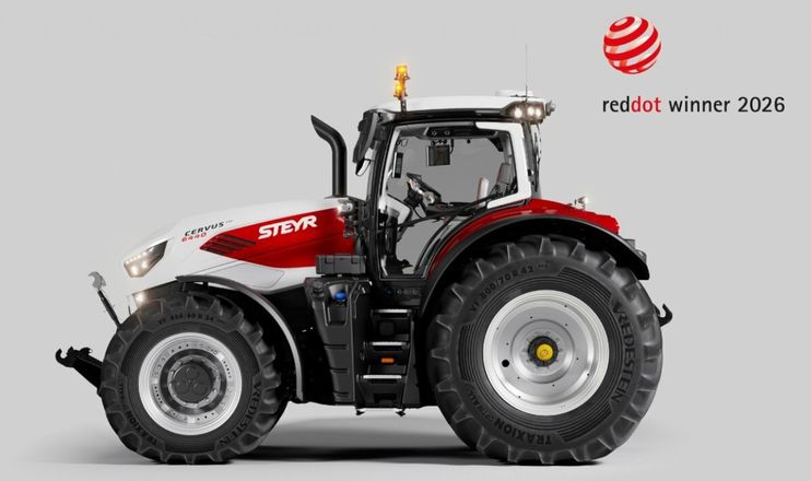 Трактор STEYR Cervus CVT здобув нагороду Red Dot Design Award
