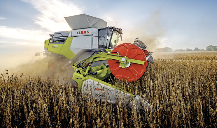 CLAAS TRION 700: точність до сантиметра