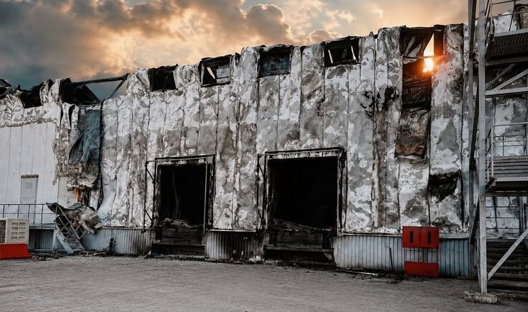 «Дунайський аграрій» втратив частину продукції через влучання в склади